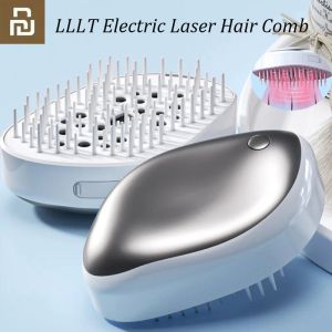 Control IN Stcok Youpin LLLT Elektrischer Laser-Haarpflegekamm, Gesundheitswachstum, Anti-Haarausfall, Kopfhaut-Massagekamm, Bürste, Haarkamm-Werkzeug