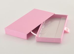 Whole Lash Boxes Packaging Eyelash Box Package Custom Rectangle Drawer Dark Pink Faux Cils Tray Makeup Storage Case bulk Vendo8961206