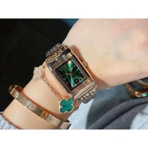 Designer relógio feminino feminino com caixa reverso relógios m05p movimento de quartzo de alta qualidade uhr pulseira de couro montre reverso luxe