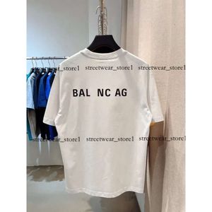 Balanciaga marca camiseta verão nova paris bordado clássico designer de luxo das mulheres dos homens carta superior balanciaga pista roupas manga curta balanciaga t camisa 198