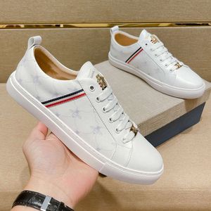 Luxury Designer Little Bee White Shoes Mens Board High Edition Leather Casual Cool Trainers CKJZ