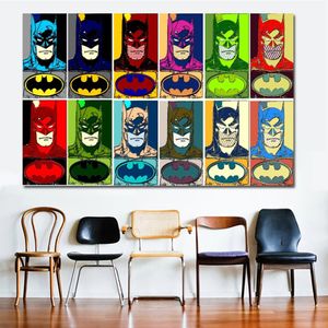 Pop Art Superhero Cartoon Canvas Paint For Living Room Pokój dla dzieci sztuka sztuka płótna Plakaty Un -Mrame282z