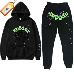 Erkeklerin Trailsits Sweatshirts Erkek Külot Y2K SP5DER 555555 Sweater Hoodie Set Kadın Hoodies Trailsuit Hip Hop Şarkıcı Örümcek Web Baskılı Spor Takım Sweatshirt