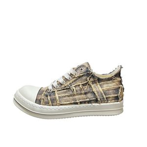 Scarpe alte di tela alla caviglia da uomo con suola spessa Jumbo stringate scarpe da ginnastica basse da donna sneaker di design di lusso taglia 35-47