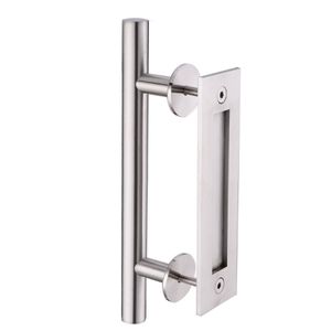 KIN MADE Stainless steel Sliding Barn Door Handle Wood Door Flush Pull229B