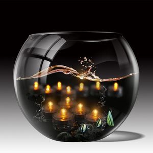 12 pezzi / set luci da tè impermeabili a batteria decorazione creativa della festa nuziale decorazioni da tavola LED a lume di candela senza fiamma Y200531311T