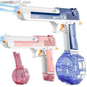 Sand Play Water Fun Sand Play Water Fun Summer Automatic Electric Water Gun Toy Pistol Water Guns Outdoor Shooting Beach Swimming Pool Toys With Battery L240312