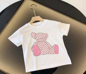 Fashion Designer kids shirts for boys girls tshirts Casual hoodie clothe t shirt print children baby Infant short Sleeve Plaid Bl7040538
