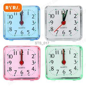 Other Clocks Accessories Creative Silent Alarm Clock Night Light Bedroom Bedside Office Small Alarm Clock Need Battery Loud Twin Bell Quartz Clock AlarmL2403