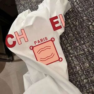 Футболка Chanels Одежда Channel Летняя женская дизайнерская рубашка Свободные футболки Модные брендовые топы Повседневные рубашки Роскошные C Letter Street с коротким рукавом Chanels Одежда 8388