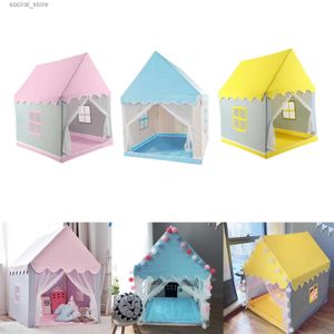 Barracas de brinquedo Crianças Brincam Tenda para Menino Menina Bebê Brincar Casa Criança Decoração de Quarto Tenda Brinquedos Princesa Indiana Pequena Casa de Jogo Grande Castelo L240313