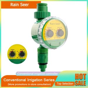Timers Rain Seer Dual Dial Code Water Timer Home Garden Irrigation Timer Automatisk vattenkontroller