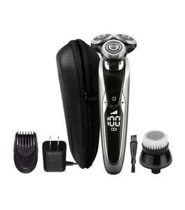 Electric Shavers Floating Waterproof LCD Display 3 Blade Reciprocating Razors Original Powerful Beard Shaving Machine 38D9543023