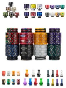 7 Stili Resina 510 Drip Tips Punta gocciolatore per sigaretta Mod Atomizzatore Bocchino a foro largo Strumento per accessori per fumatori