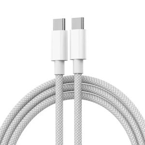 PD 60W USB C till USB Typ C -kabel Fastladdning för iPhone 15 15 Pro Plus Pro Max iPad Dual Type C Data Line för Samsung S22 23
