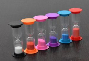 123 dakika mini kum saati sandglas mutfak zamanlayıcı saat renkli plastik kum cam kumlar saatler ev dekorasyon 8 renk wly b4974102