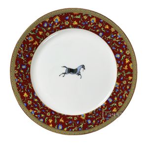 Fashion Exquisite Western Steak Plate 10-Inch round Shallow Plate Hotel Banquet Ceramic Matto Tableware Household Dessert Plate