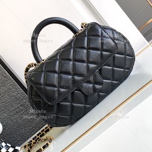 Designer Bag 10A Mirror Quality 23.5cm Leather handbag Shoulder Bag Clamshell bag Handle bag crossbody bag Chain bag YC622