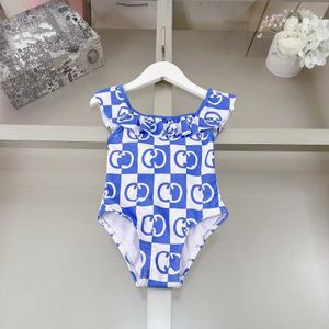 Costume da bagno bikini da ragazza Costume intero da bambina estivo con lettera Costumi da bagno da spiaggia per bambini top brand fasion Abbigliamento da nuoto per bambini 1-12 anni