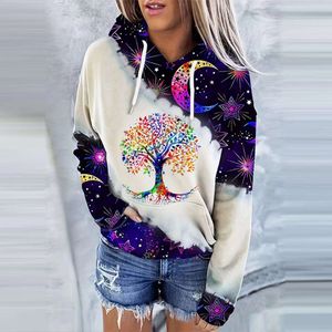 Designer Kvinnokläder 2024 Spring New Product Basic Volkswagen 3D Digital Printing Trend Fashion Womens hoodie tröja Kvinnors casual Wearhoodies Cotton SWCF