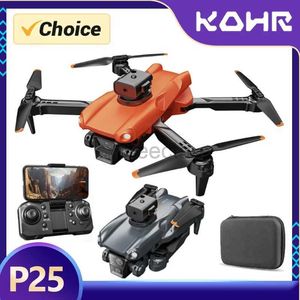 Drones TOSR Drone Triplo Câmera 8K HD Brushless GPS Profissional Fotografia Aérea Quadcopter Obstacle Evite Aviões RC LDD240313