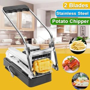 Tools Nonslip Potato Cutting Machine Cutting French Fries Best Value Stainless Steel Home Use Potato Slicer Cucumber Kitchen Gadgets