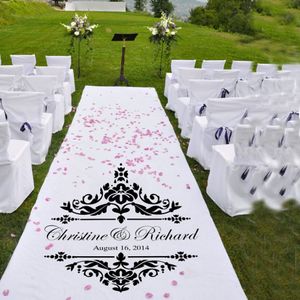 Personalized Wedding custom Wall Decals Vinyl Wedding aisle Church floor Decor Wall Stickers Wedding Party Decoration Poster 737 2299T