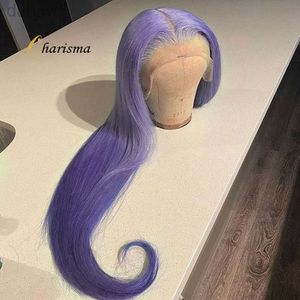 Synthetic Wigs Synthetic Wigs Charisma Synthetic Lace Front Wig 26n Inches Long Silky Straight Hair Hairline Black Grey White Lace Wigs ldd240313