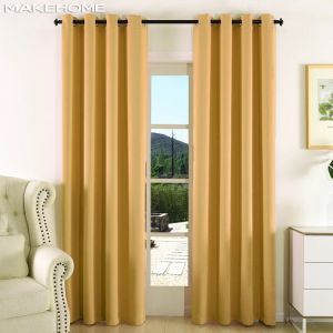 Cortinas MAKEHOME Tecido Grosso Cor Sólida Cortina Blackout Cortinas de Janela Acabadas Cortinas Modernas para Quarto Sala de Estar Kirchen