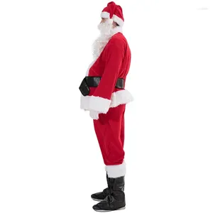 Men's Body Shapers Steamed Yarn Velvet Santa Claus Costume