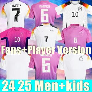 2024 Puchar Europy Niemcy koszulki piłkarskie Niemcy Kroos Gnabry Werner Draxler Reus Muller Gotze Men and Kids Kit Fan Fan Wersja piłkarska