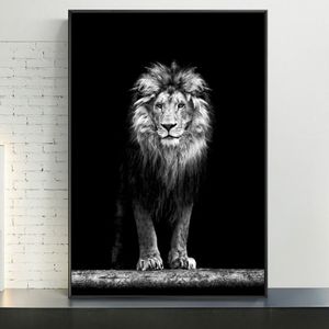 Grandi animali selvatici del leone Bestia feroce Poster Wall Art Canvas Painting Stampe decorative Po Pictures for Living Room Decor243V