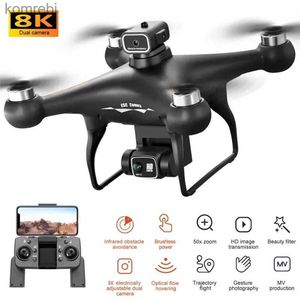 Drony Nowe S116 Max Drone Professional 8K WiFi FPV Camera GPS 360 Unikanie przeszkód Bezszczotkowe silnik RC Quadcopter Mini Dron zabawka 24313