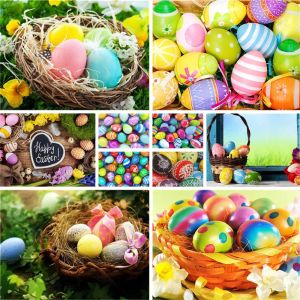 Number Easter Eggs Coloring By Numbers Painting Kit Oil Paints 50*70 Painting On Canvas Loft Wall Picture For Kids Wall Art For Drawing
