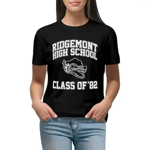 Women's Polos Funny Gifts Ridgemont High School Class Of 82 Cute T-shirt Vintage Clothes Female Tee Shirt