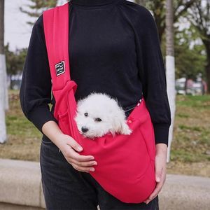 Cat Carriers Crates & Houses Outdoor Pet Bag Dog Carrier Slings Handbag Pouch Small Dogs Single Shoulder Bags Puppy Front Mesh Oxf260W