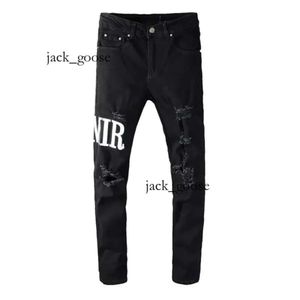 Amirs Jeans Denim Calças Mens Jeans Designer Jean Homens Calças Pretas High-end Qualidade Design Reto Retro Streetwear Casual Sweatpants Designers Corredores Pant 986