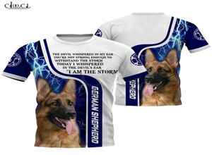 2020 Fashion Animal I Are A Storm German Shepherd Dog 3D Full Printed Tshirt Men Women Harajuku Casual Pet Dog Design Punk Style T8129500