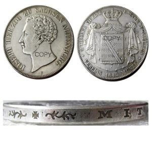 DE05-10GERMAN STATES Craft Saxe-Altenburg Joseph en uppsättning av 1841 1843 1847fg 6pcs AR 2 Thaler Silver Plated Copy Coin Brass OR210Z