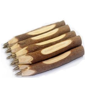 Creative Ecological Wood Ballpoint Pen Pen Pencil Ręcznie robione drewniane gałęzie Write Pens School Supplies Prezent papierniczy 51660390397994763