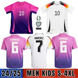 2024ユーロカップドイツサッカージャージームジャラミュラーレウスgnabry sanekroos kimmich werner hummels havertzファンプレイヤーメンホームアウェイサッカーシャツ