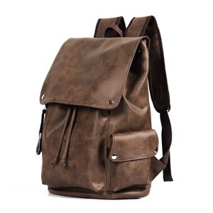 Роскошный дизайнерский новый мужской женский рюкзак из натуральной кожи, компьютерные школьные рюкзаки, винтажный дорожный рюкзак большой емкости, школьная сумка, сумки для девочек и мальчиков