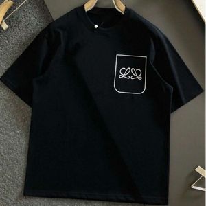 summer men t shirt designer tshirts mens fashion rope print Shirt round neck cotton short sleeve tops pullover sweatshirt