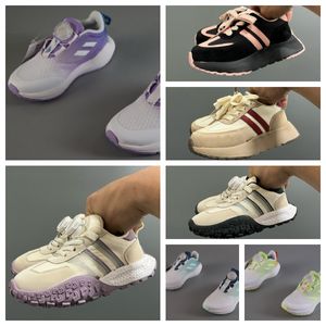 Kids Shoes EQ 21 Children's Running Shoes Rotating Buttons Velcro Sneakers Footrests with Elastic Straps Lock Sneaker Casual Shoe Boys Girls Youth