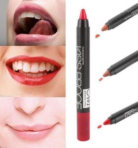19 kolorów Makeup Menow Kispproof wargi ołówek kosmetyczny Matte Makeup Długo trwały efekt Poszple matowy miękki szminka Pencil4531420