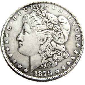 US 1878-P-CC-S Morgan Dollar Silver Coped Copy Monety Metal Rzemiosło Manufacturing Factory 273V