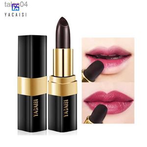 Batom Rose Extrato Batom Preto Sexy Red Lip Color Mudando Maquiagem À Prova D 'Água Longa Duração Matte Batom Hidratante Lip Balm 1 Pcs 240313