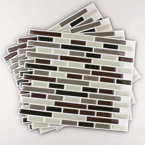 Väggklistermärken 4st heminredning 3d kakel mönster kök backsplash väggmålning decals1266g