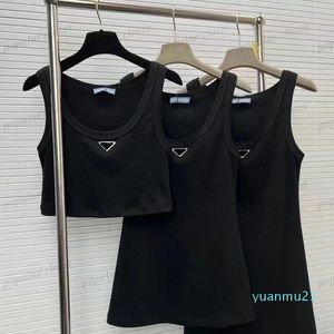 Girls Tank Top Kolekcja damska kamizelka spódnica długie średnie krótkie projektanci litera trójkąt bluzka bluzka