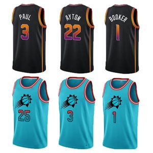 Jersey Basketball Devin 1 Booker Deandre 22 Ayton Chris 3 Paul Kevin Durant Jock Landale Torrey Craig Payne Damion Lee Jerseys